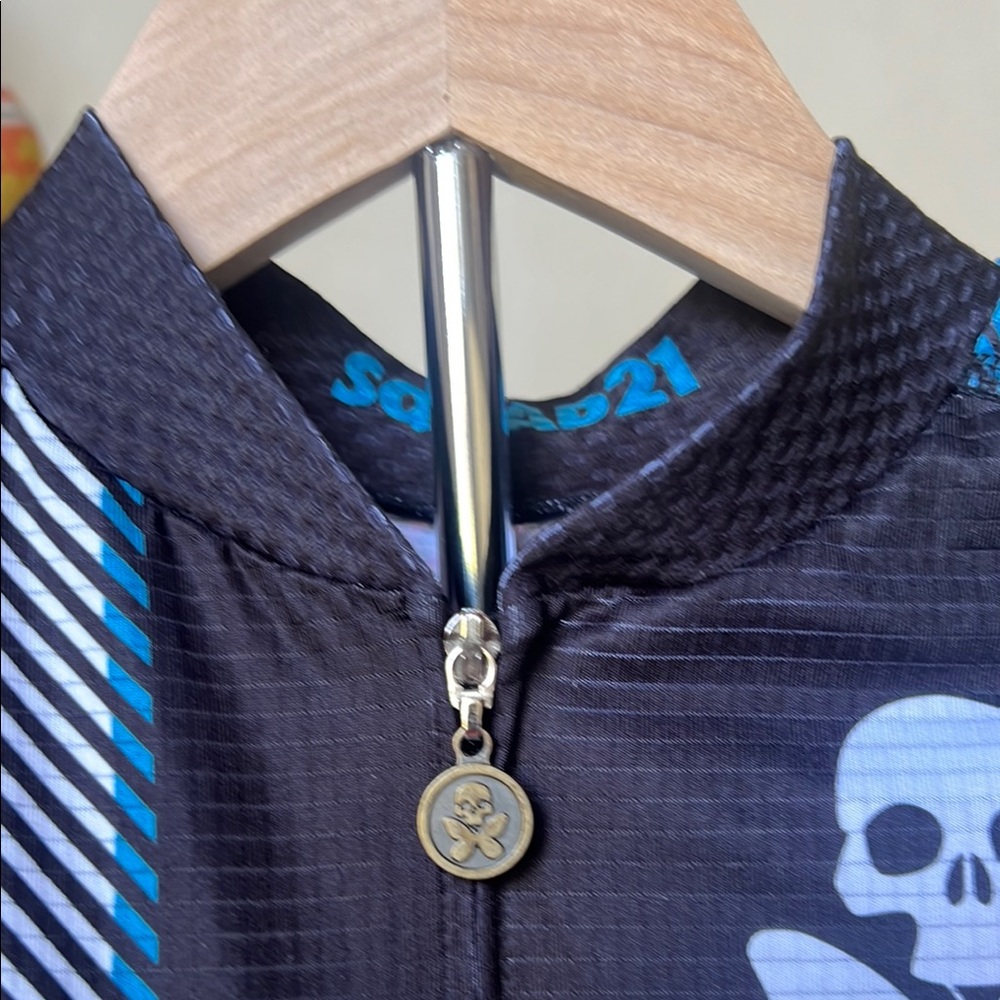 Tartan Plaid Cycling Kit Betty designs Blue-Lilac - Picture 3 of 9